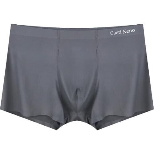 Ice silk men underwear bielizna cueca masculina boxer homme ropa interior para hombre sexy gay boxers majtki meskie calzoncillo