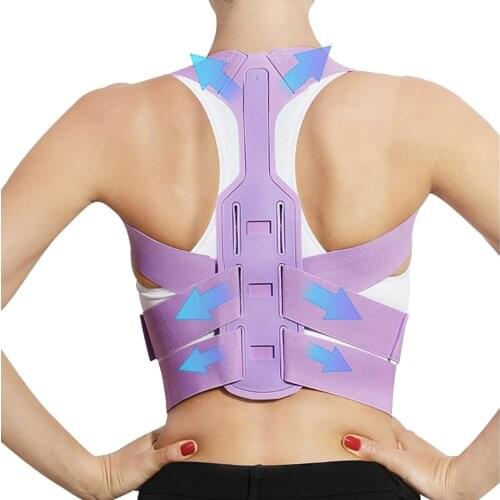 Adjustable Back Brace Support Belt Adjustable Posture Corrector Clavicle Spine Shoulder Lumbar Posture Correction Pain Relief