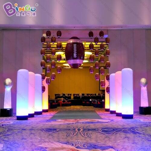 Advertising inflatable LED shinning tube / 2m High LED light inflatable pillar / lighted inflatable column outdoor decorations