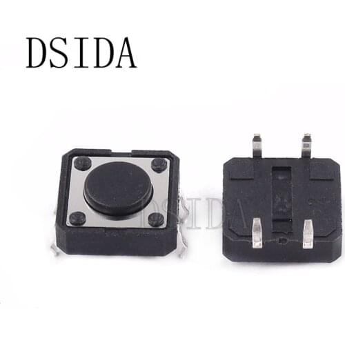10Pcs/Lot 12x12x6mm Tactile Tact Mini Push Button Switch 12*12*6mm DIP 4pin Micro switch For PCB DIY
