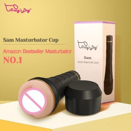 Tracy’s Dog Male Masturbators Cup Pocket Pussy With Realistic Texture For Intense Stimulation Detachable Masturbation Vagina Cup