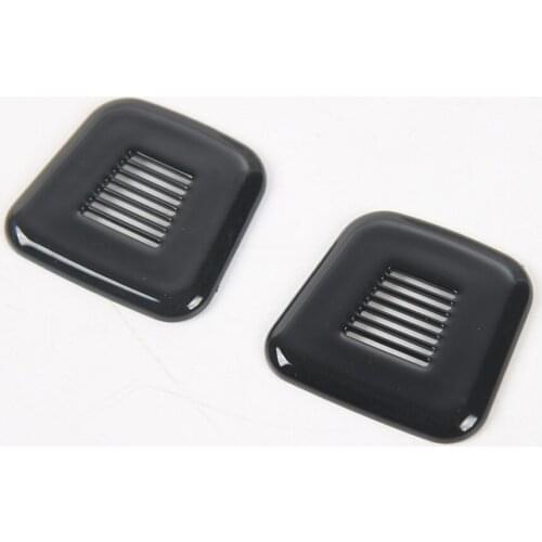 YAQUICKA 2Pcs/set Car Roof Microphone Speaker Frame Styling Sequins Trim Fit For Jeep Compass 2017 Interior Accessory 4 Colors