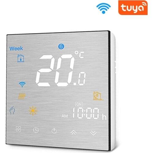 LCD Liquid Crystal Thermostat Floor Heating Wall Mounted Stove Thermostat Mobile Phone Wifi Smart Remote Voice Control