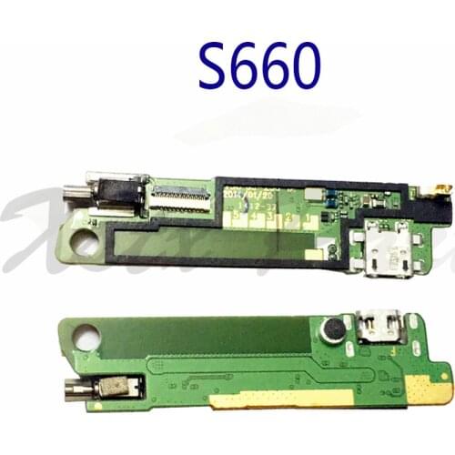 1PCS Micro Dock Connector Board Flex Cable For Lenovo S660 USB Charging Port Flex Cable Mobile Phone Repair Parts
