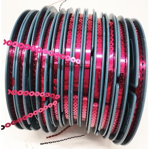 12pcs New fashion Garment accessories 5mm flat glitter sequin reel with length 95meters/reel sequins spangle CD for Embroidery