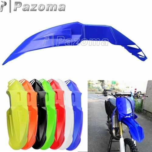 1X Universal Motorcycle Blue Front Fender Supermoto Enduro MX Dirt Bikes Motocross Front Mud Guard For Yamaha YZ250F 450F YZ 125