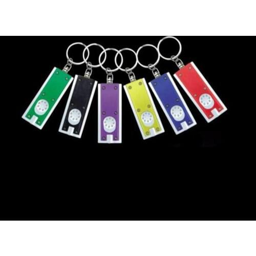 5pcs! Mini led flashlight keychain Portable Micro square Torch Lamp for Micro Camping Emergency Outdoor lighting lantern zaklamp