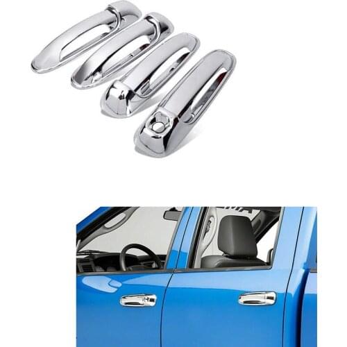 8Pcs/Set ABS Chrome 4 Door Outside Handle Cover Trims for 2002-2008 Dodge Ram 1500 2500 3500 Car Styling