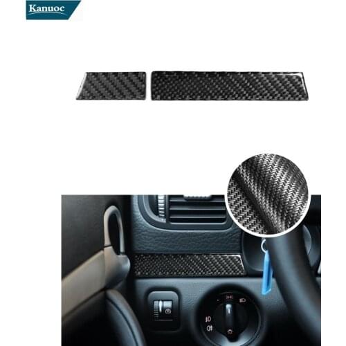 Car Accessories Car Stickers Carbon Fiber Cover Trim Steering Wheel Trim Left 2PCS For Porsche Cayenne 2003-2010