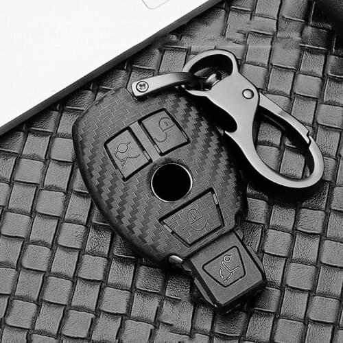 Scrub ABS Car Key Cover For Mercedes benz E300l C260l A200l C200l C180l glc260 gla200 CLS CLA CClass W202 Protect Case Keychain