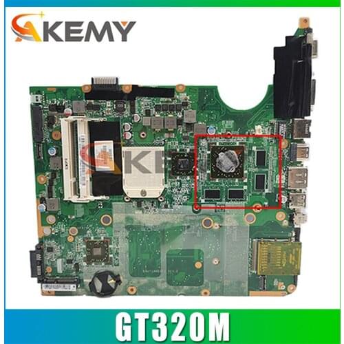 For HP pavilion dv7 dv7t dv7-3000 Laptop Motherboard 605698-001 DA0UP6MB6F0 PM55 with GT320M GPU MB 100% Tested Fast Ship