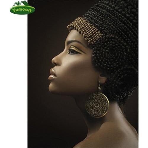 Ancient Egypt Queen Poster Black Women Canvas Painting African Woman Wall Picture Art Oil Painting Prints Room Wall Art Decor