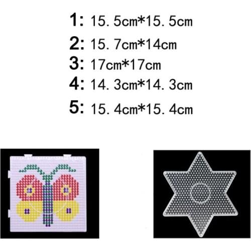 Ironing Beads Plate Plug-In Plates Iron-On Bead Plates Transparent Template E7