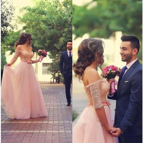 Hot sell sweetheart beading light pink wedding 2018 bridal gown bridal vestido de noiva QUEEN BRIDAL BS88 Mother of Bride Dress