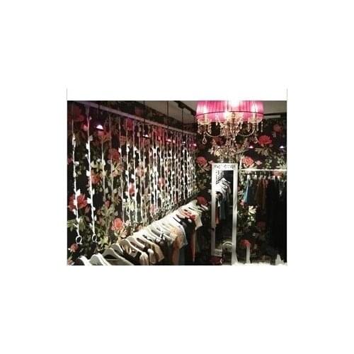 Wrought iron clothing rack clothing display shelf, womens clothing store rings dress hanger shelf on the wall hang a wall