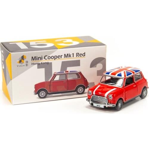 Tiny toys 1/50 Mini Cooper Mk1 Rally Model fitting Alloy collection car boy gift
