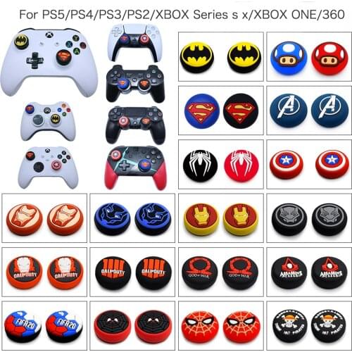PS5 Controller Caps Silicone Thumb Stick Grip Cap Joystick Cover For PS5/PS4/PS3/PS2/Xbox Controller Accessories Thumbstick Grip