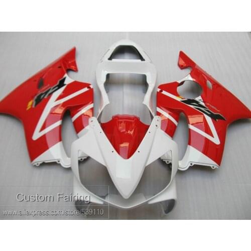 Injection Molded 100% Fairing Kit For Honda CBR600 F4I 01 02 03 Red White Fairings CBR600 F4I 2001-2003 HC28