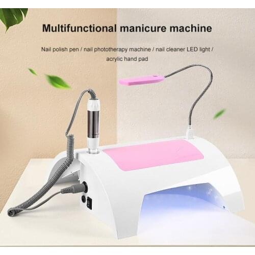 Multi-purpose Phototherapy Machine 5-in-1 Nail Machine Polisher Vacuum Cleaner Integrated Machine Nail Lamp Nail Art Tool
