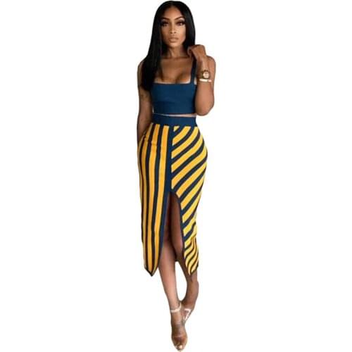 Fashion Ladies Clothes African Shoulder Off 2020 News Dashiki Print African sets for Women Lantern Sleeve Short Top and skirt