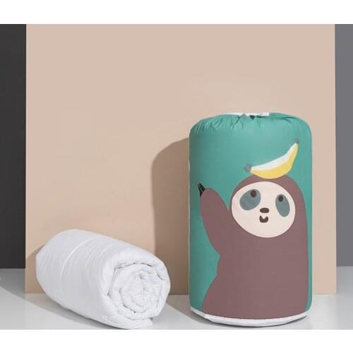Cartoon Pattern Anti Dust Waterproof Large Capacity Storage Bag Quilt Pillows Clothes Blanket Toys Organizer Sack Home Supplies