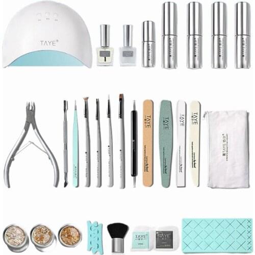 Nail Art Tool Set Multi Function Shaping Styles ABS Nail Gel Polish Manicure Kit for Beauty Nail Art Drill Cutter Tools