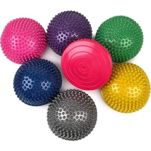 2PCS Inflatable Yoga Foot Massage Ball Massage Balance Pods Body Rolling Foot Wakes Spiky Point Gym Fitness Pilates Equipment