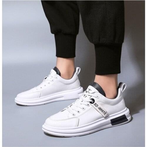 2021 Spring Autumn New Street Style Lace-up Mens Vulcanize Shoes Breathable Low Heel Shallow Casual Shoes Wear-resisting