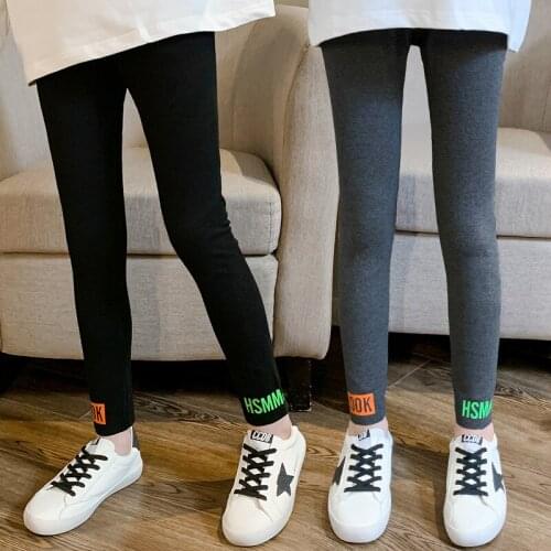 Autumn Leggings for Kids Girls 2021 New Fashion Children Long Elastic Pants Toddler Clothes