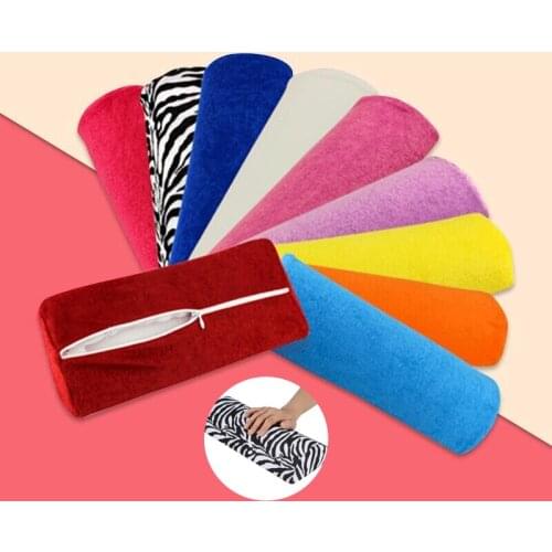 Manicure Tool Supplies Towel Hand Pillow Semicircular Nail Art Design Washable Hand Pad For Nail Table