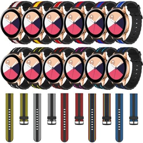 20mm 22mm Silicone Strap For Samsung Galaxy Watch 3 41mm Sport Watch Replacement Bracelet For Galaxy Watch 3 45mm Wrist Bands