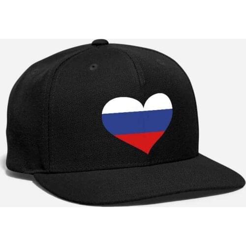 Russia Flag Patch Embroidery Love Heart Russian Emblem Shield coat of arms Eurasia Moscow Saint Petersburg Unisex Snapback Cap