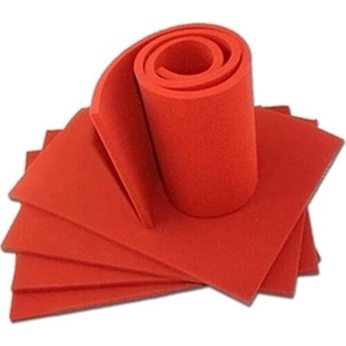 Silicone Slab Plate Sheet Board Heat Insulation Foam Blanket 140/170/230/250/260/280 x 150/160/170/180/200mm Red