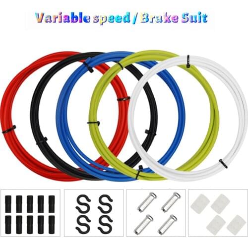 Universal Bike Shifting Wire Set 4 Colors MTB Road Bicycle Brake Cable Gear Front Rear Brake Gear Cable Shifters Shift Set