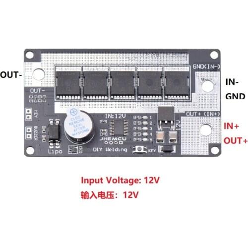 2ets JHEMCU High Current DIY Portable 12V Spot Welder PCB Circuit Board for 18650 26650 32650 Battery Welding DIY Tool