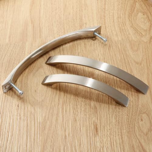 1set Aluminum Alloy Cabinet Furniture Handles Wardrobe Cupboard Pull Handle Dresser Decorative Drawer Kitchen Knob 96/128/160mm