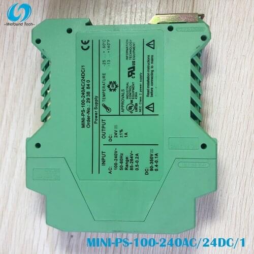 100% test for power supply for 2938840 MINI-PS-100-240AC/24DC/1 Work Good