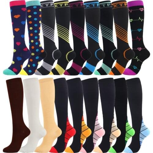 2021 New Compression Socks Nursing Golf Printing Socks Animal Unisex Outdoor Running Cycling Socks Blood Circulation Sports Sock