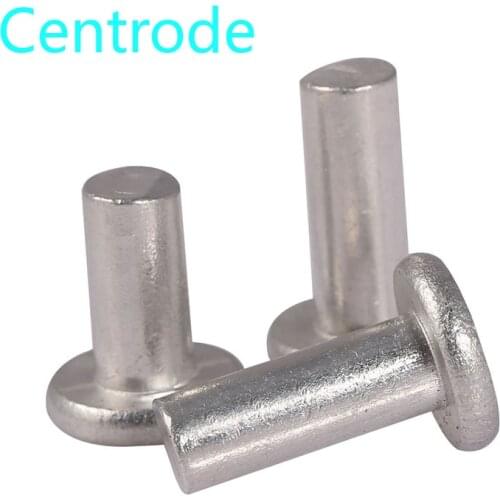 Flat head aluminum rivet iron rivet hand driven flat head rivet galvanized nail M4 M5 * 6 / 8 / 10 / 12 50pcs