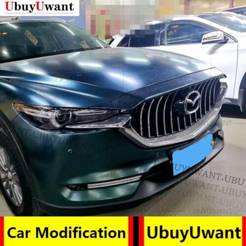 AUTO FRONT MESH EXTERIOR MASK TRIMS COVERS FRONT BUMPER ABS MODIFIED GRILL GRILLS FIT FOR MAZDA CX-5 CX5 AUTO GRILLE 2017 2018
