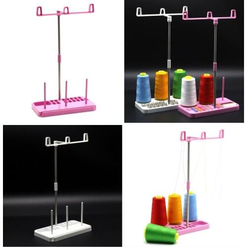 Household Sewing Machine Spool Holder Sewing Tools Quilting Accessories Organizer DIY 3 Line Sewing Machine Plastic Rack