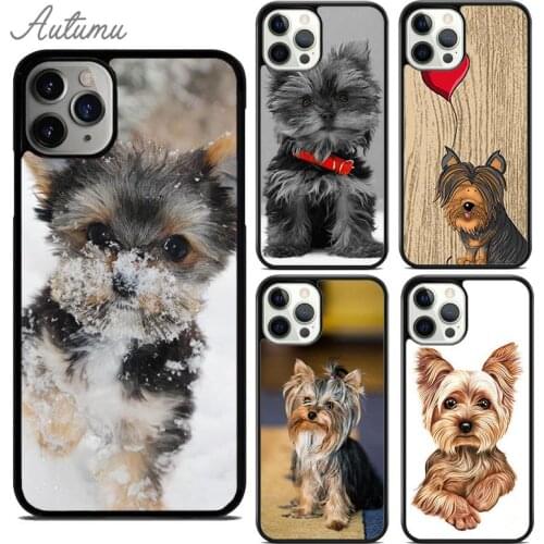 Yorkshire terrier dog puppy Phone Case for iPhone 11 12 Pro Max mini X XR XS SE 2020 5 6 7 8 Plus Samsung S8 S9 S10 Cover shell