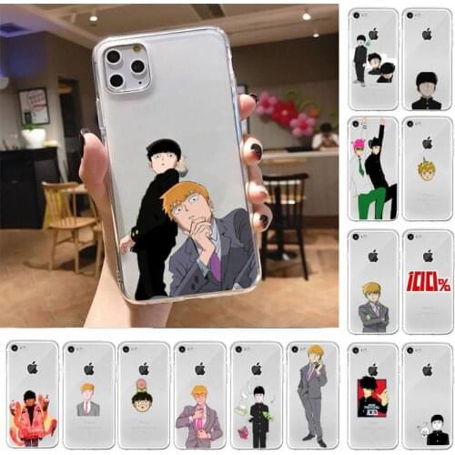 Yinuoda Mob Psycho 100 Phone Case For iPhone X XS MAX 6 6s 7 7plus 8 8Plus 5 5S SE 2020 XR 11 11pro max Clear funda Cover