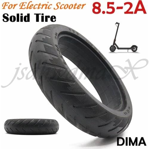 DIMA 8-2A For Xiaomi Mijia M365 Scooter rear Wheel 8 1/2X2 Xiaomi Electric Skateboard solid wheel alloy rims 8.5X2 wheel