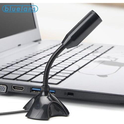 Home Studio Adjustable USB Laptop Microphone Mini Studio Speech Microphone Stand Mic With Holder for Desktop PC High Quality