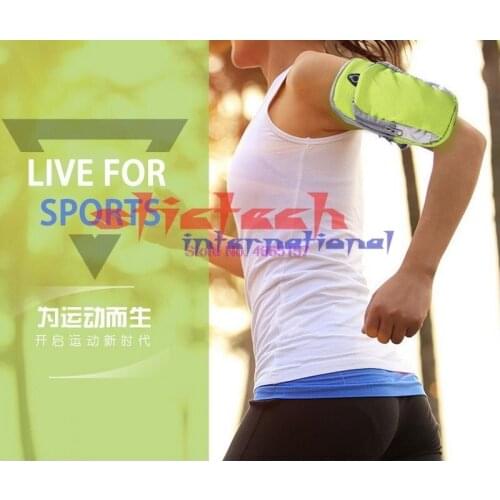 By dhl or mes 50pcs Runing Arm Bag Phone Holder Jogging GYM Adjustable Waterproof ArmBand Cover Wallet Riding Bike Cycling Bags