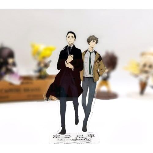 Fugou Keiji Balance Unlimited Kanbe Daisuke Kato Haru HM acrylic stand figure model plate holder cake topper anime