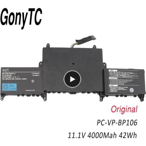 GONYTC PC-VP-BP106 Original quality 11.1V 42WH PC-VP-BP106 PC-VP-BP105 battery for NEC LAVIE HZ750 HZ650CAS laptop