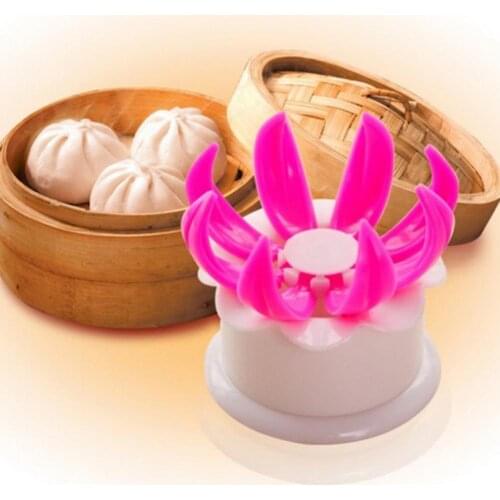 Chinese Bun Mold Covenient Easy to Use Multicolor Steamed Stuffed Bun Making Mould for Household Bakeware Chinese Pastry Tools