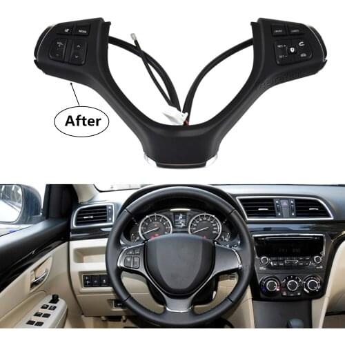 For Suzuki Vlivo 2015-2018 Vitara 2016-2018 S-cross 2016 Multi-function Steering Wheel Cruise Control Switch Buttons Car Styling